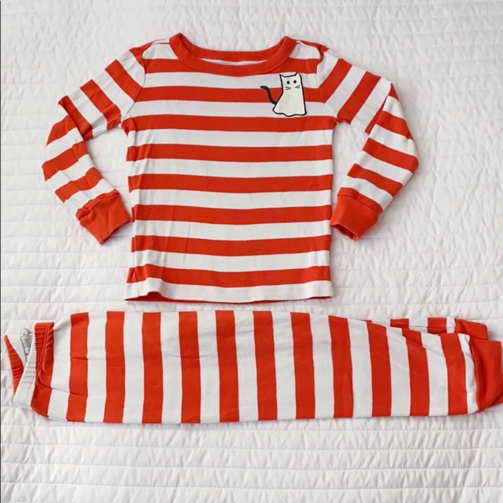 Glow-In-The-Dark Striped Cat Pajamas